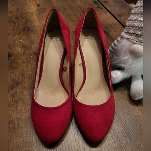 Zara Trafaluc Fall and Winter 2012 red suede heel